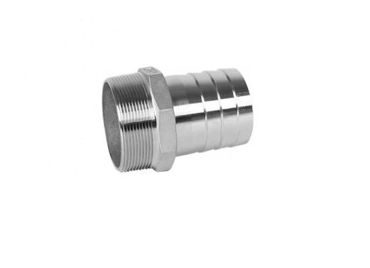 سلس ذكر الخيوط المقبس المقاوم للصدأ خرطوم هيدروليكي موصل الحلمة