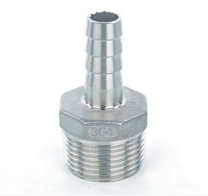 سلس ذكر الخيوط المقبس المقاوم للصدأ خرطوم هيدروليكي موصل الحلمة