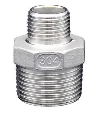 304316L الخيوط الفولاذ المقاوم للصدأ مواسير ذكر عرافة الحلمة المخفض