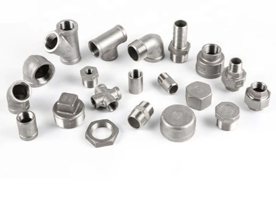 Ra 1.6 - Ra 12.5 مواسير فولاذية مقاومة للصدأ مقبس تخفيض خيط NPT / BSP